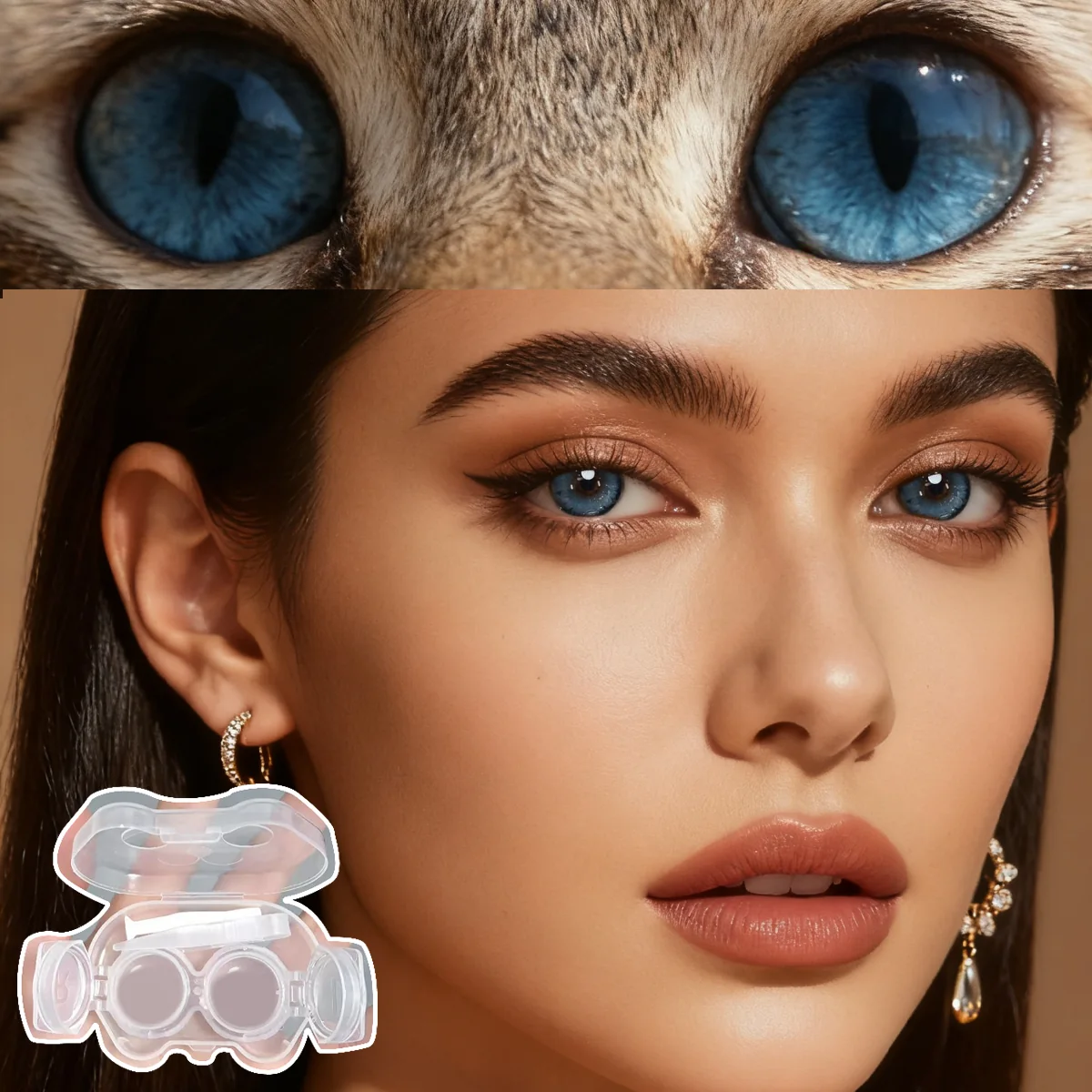 Sapphire Muse Blue colored contacts