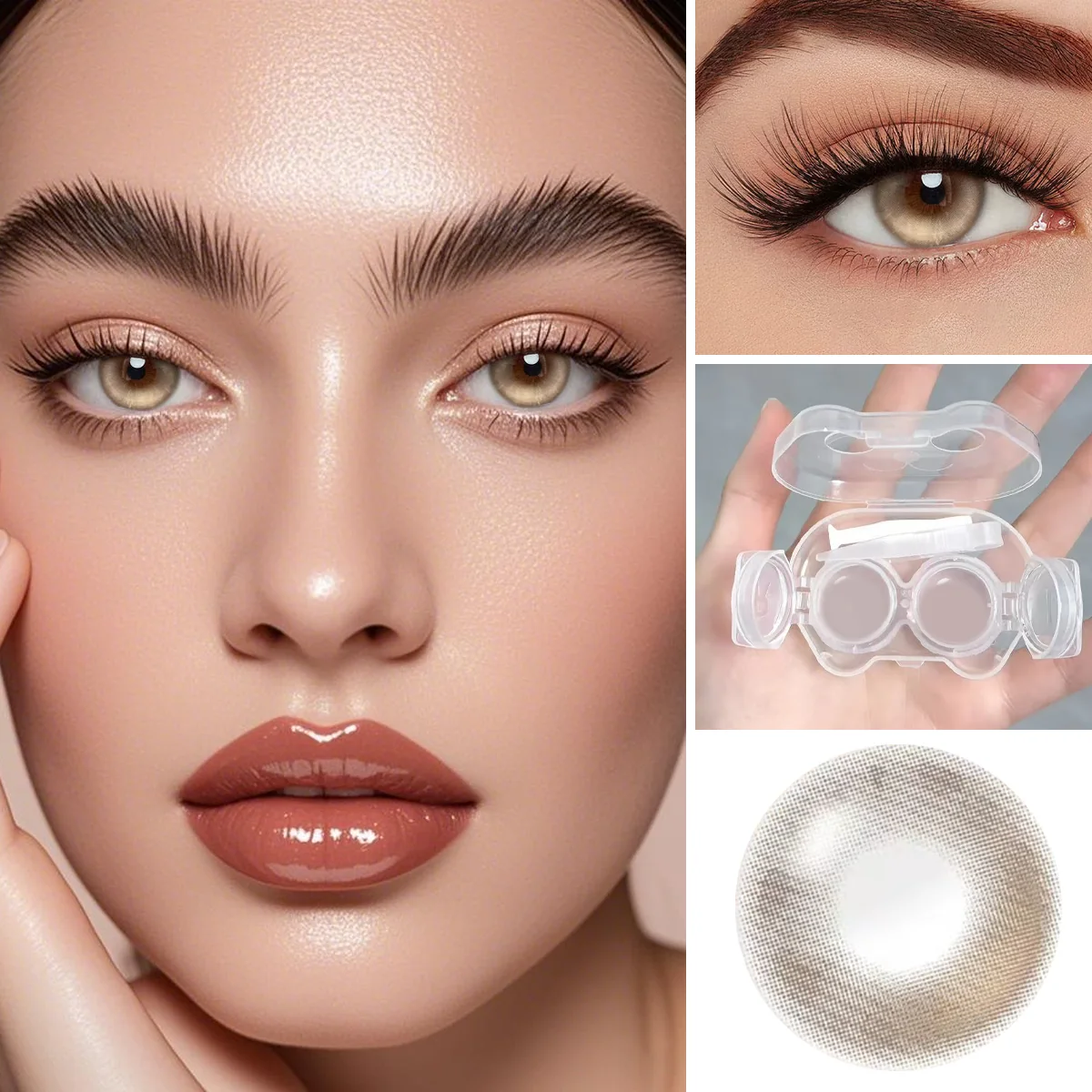Silky Taupe Brown colored contacts