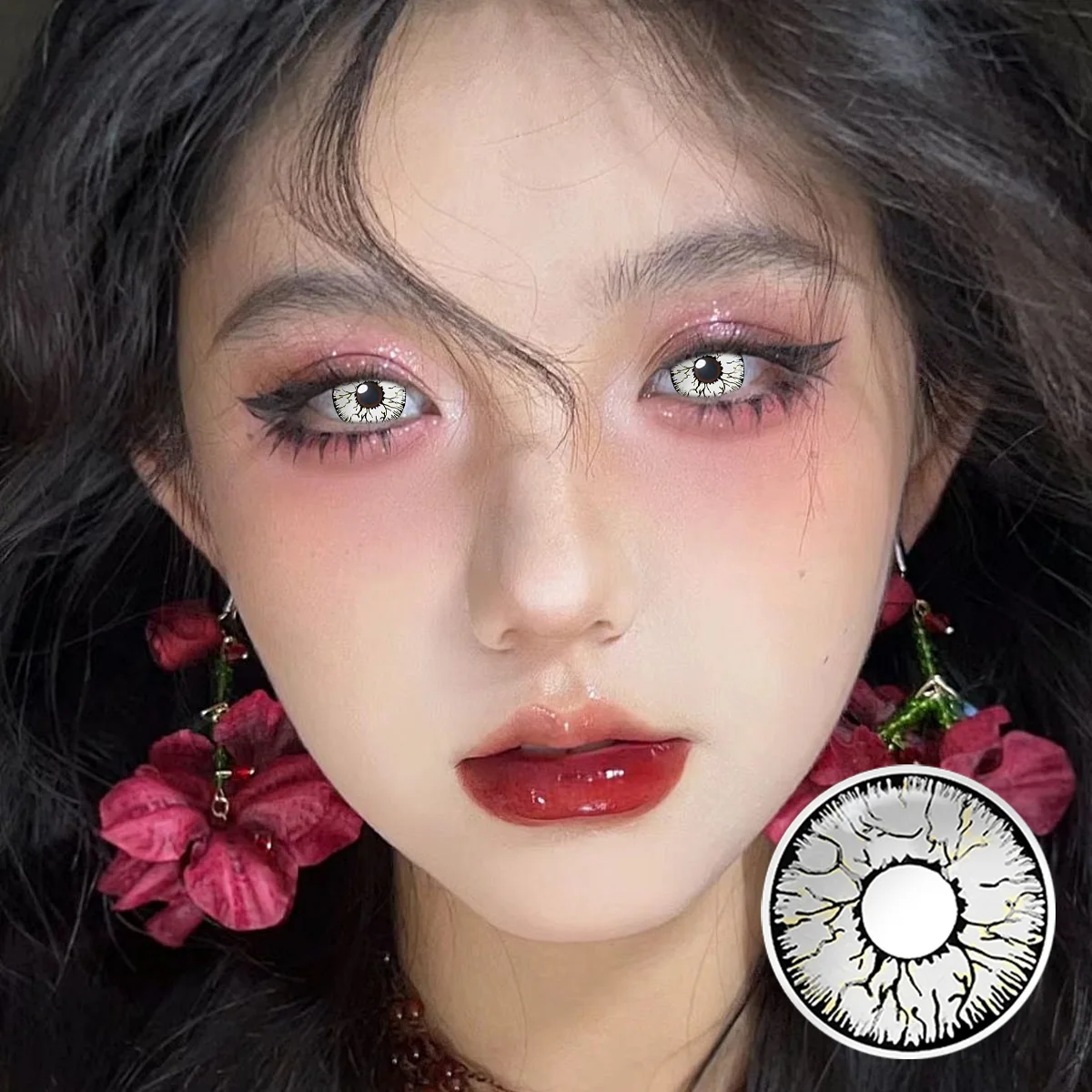 Moon Rabbit Gray colored contacts