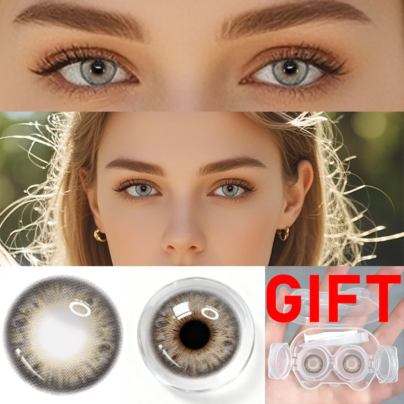 Misty Cocoa Brown colored contacts