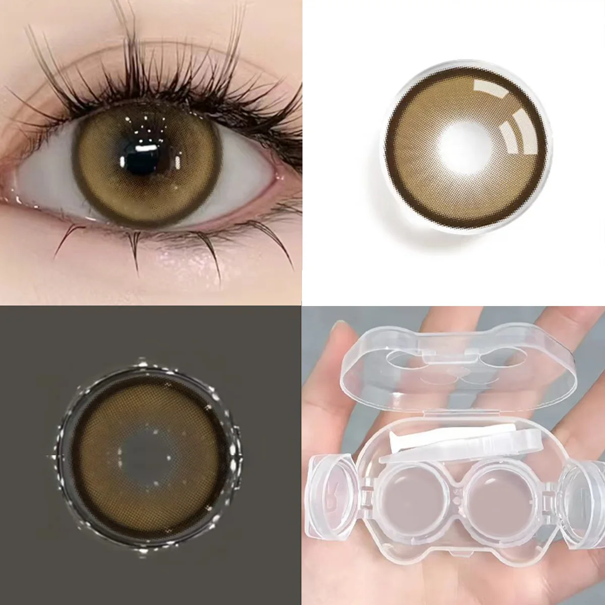 Maple Ring Brown colored contacts