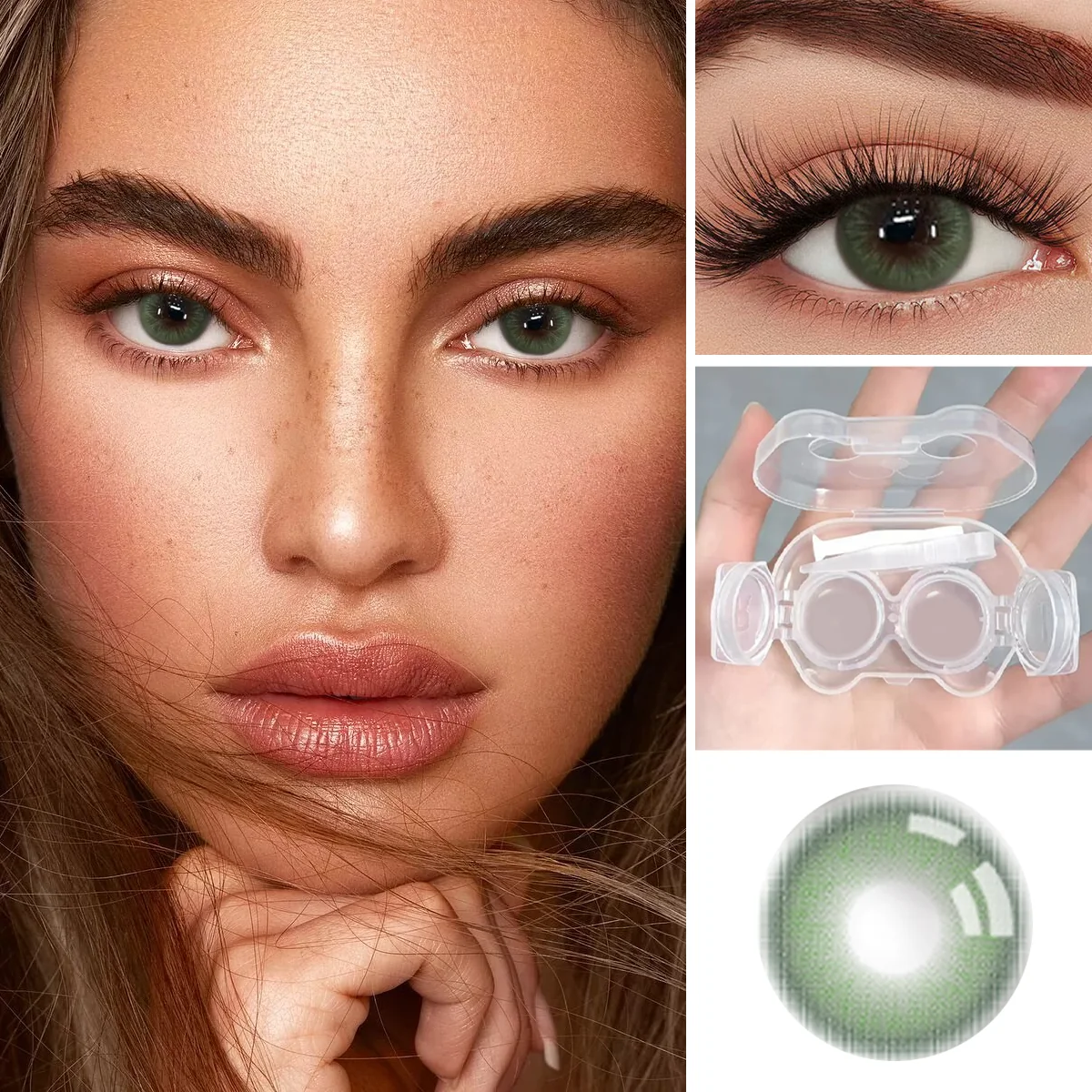 Sage Muse Green colored contacts