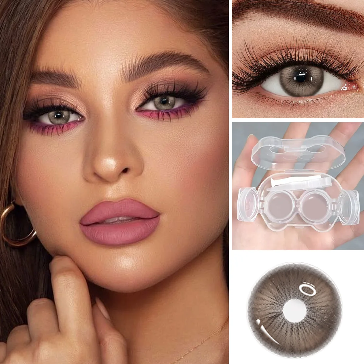 Mocha Rose Brown colored contacts