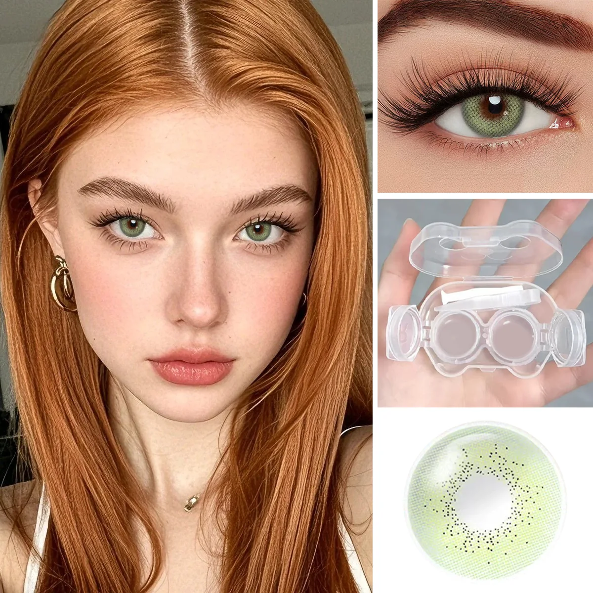 Lime Fairy Green colored contacts